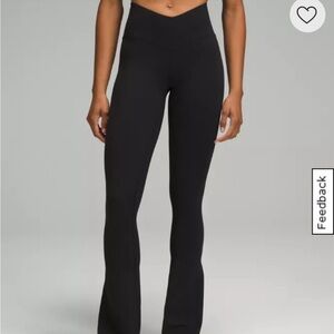 Lululemon Align V-Waist Mini-Flare Pant; Black - size 2